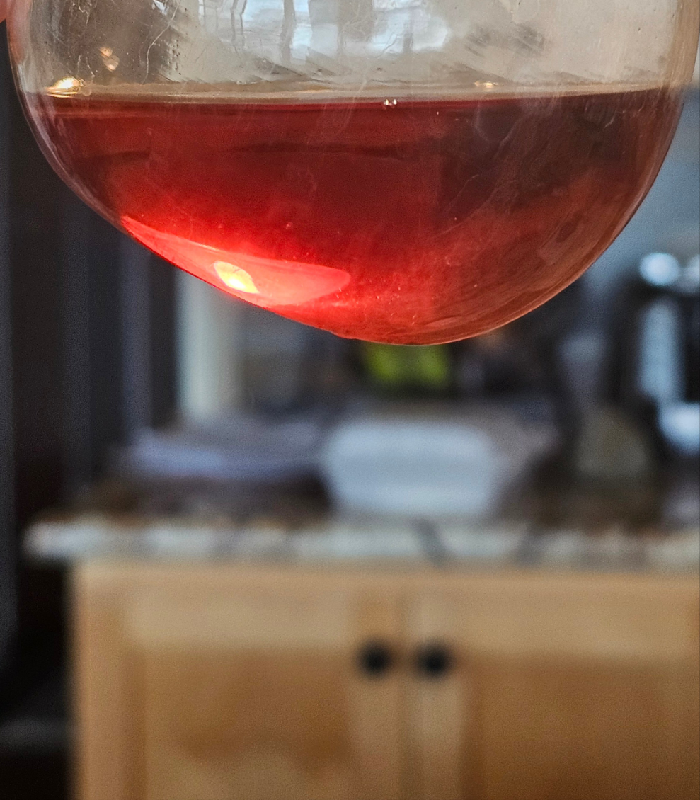 A dense and classic Xiaguan Sheng from 2003, aged in Malaysian clay urns. Smoky, strong, and slowly softening with age into clean minerality.