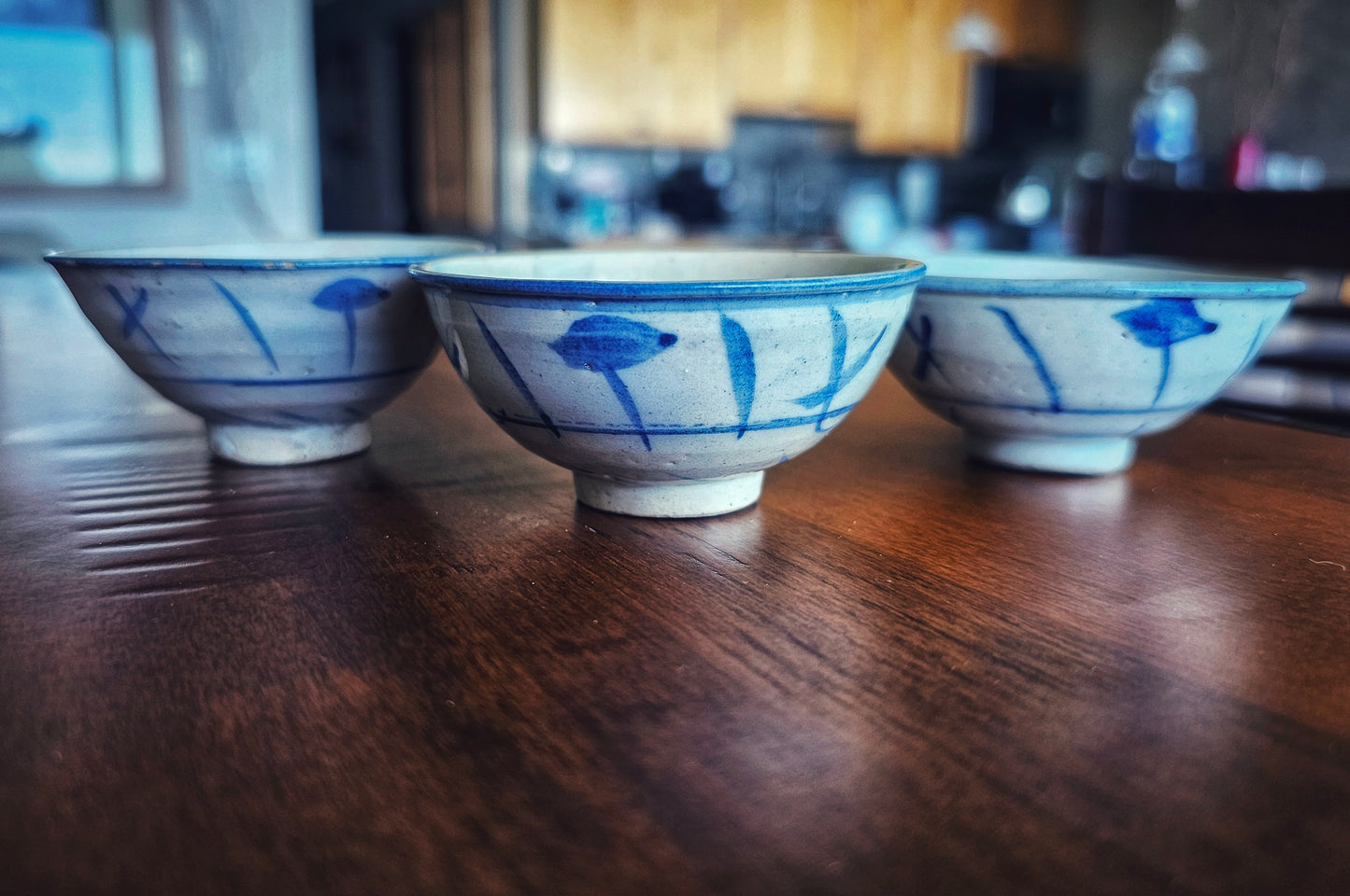 Late Qing Dynasty/Early ROC Antique Teacups 40-45ml set of 3 (A-01)