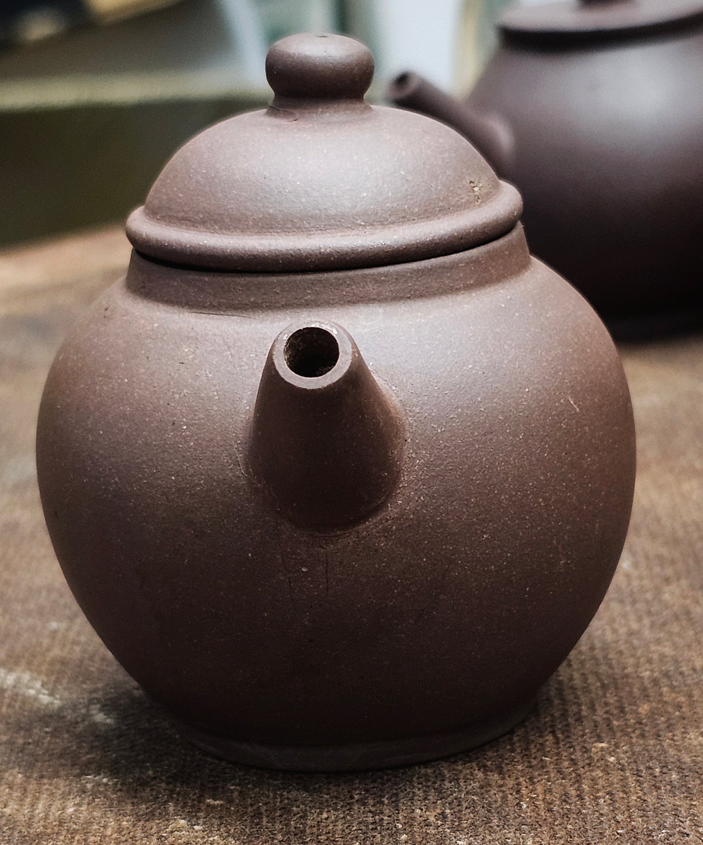 Late Qing Dynasty Zu Lun Zhu Zisha Purple Clay Antique Teapot 120ml