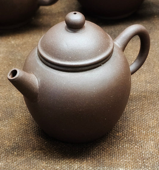 Late Qing Dynasty Zu Lun Zhu Zisha Purple Clay Antique Teapot 90ml