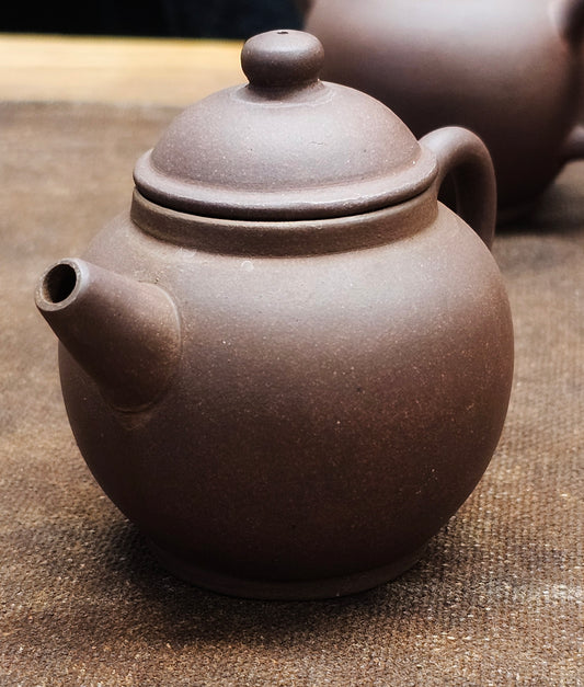 Late Qing Dynasty/Early Republic of China Ju Lun Zhu Zisha Purple Clay Antique Teapot 120ml