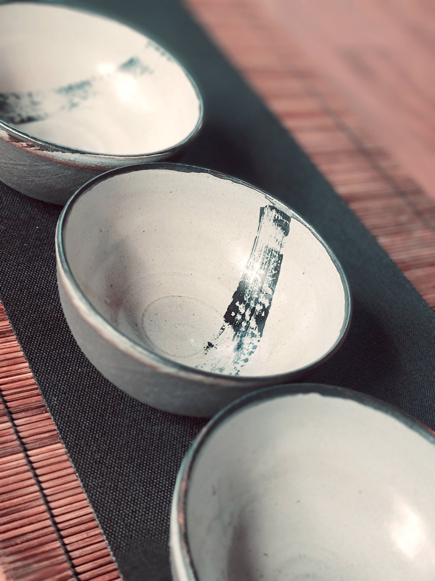 "Ocean" Handmade Tea Bowl