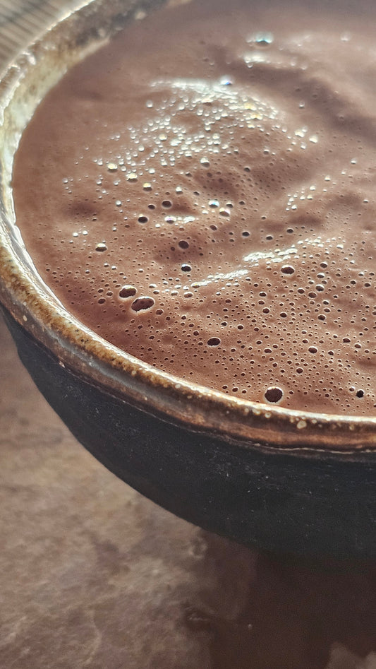 A heart medicine born of Mayan wisdom. Ix Cacao Alegría offers organic ceremonial cacao infused with joy, connection, and sacred energy.

