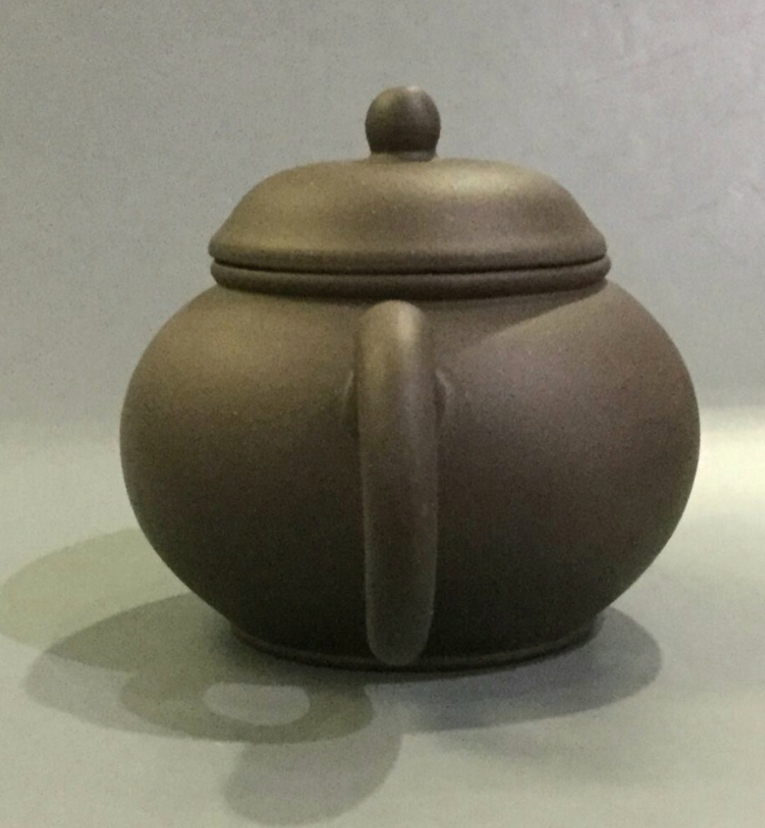 1990s Yixing Zisha Black Clay Shui Ping Teapot (Pair of 2)