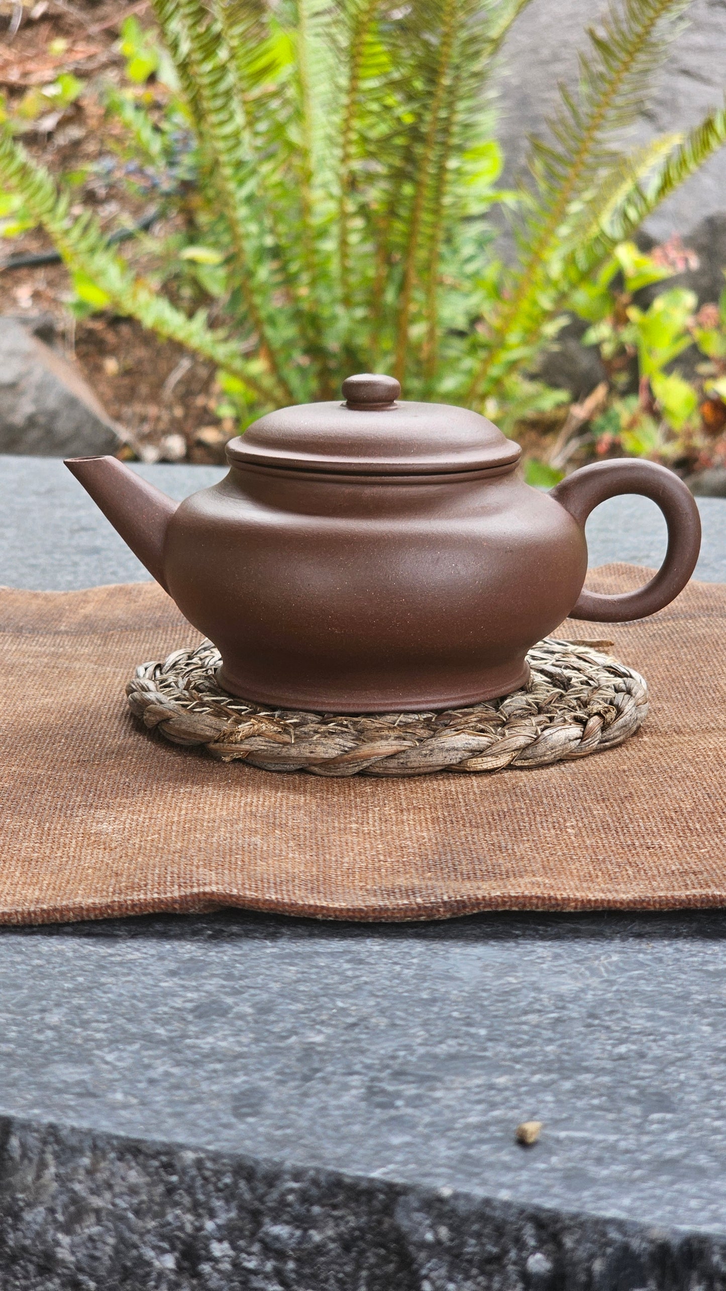 Late Qing Dynasty Bian Deng Hu Zisha 250ml Teapot